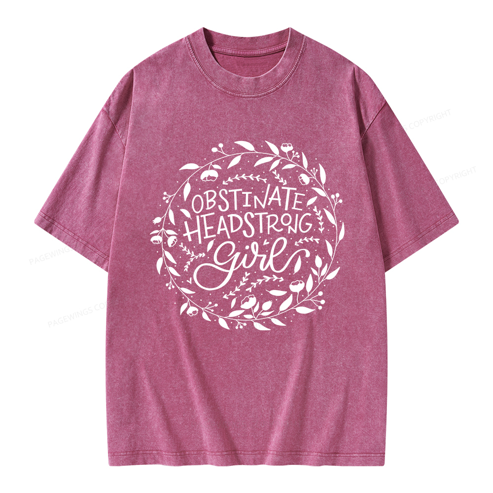 Pagewings Obstinate Unisex Washed T-shirt