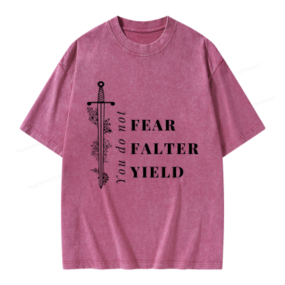 Pagewings You Do Not Yield Unisex Washed T-shirt