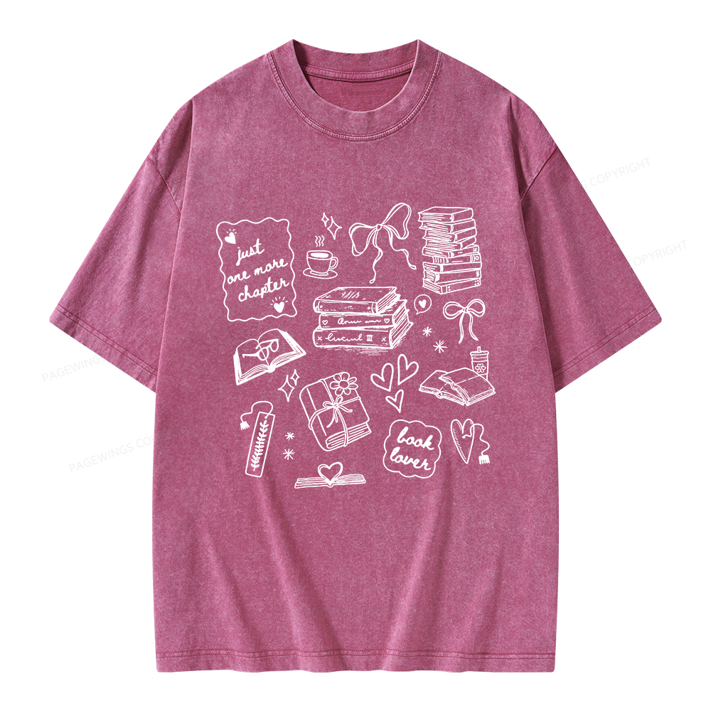 Pagewings Book Lover Unisex Washed T-shirt