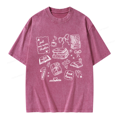 Pagewings Book Lover Unisex Washed T-shirt