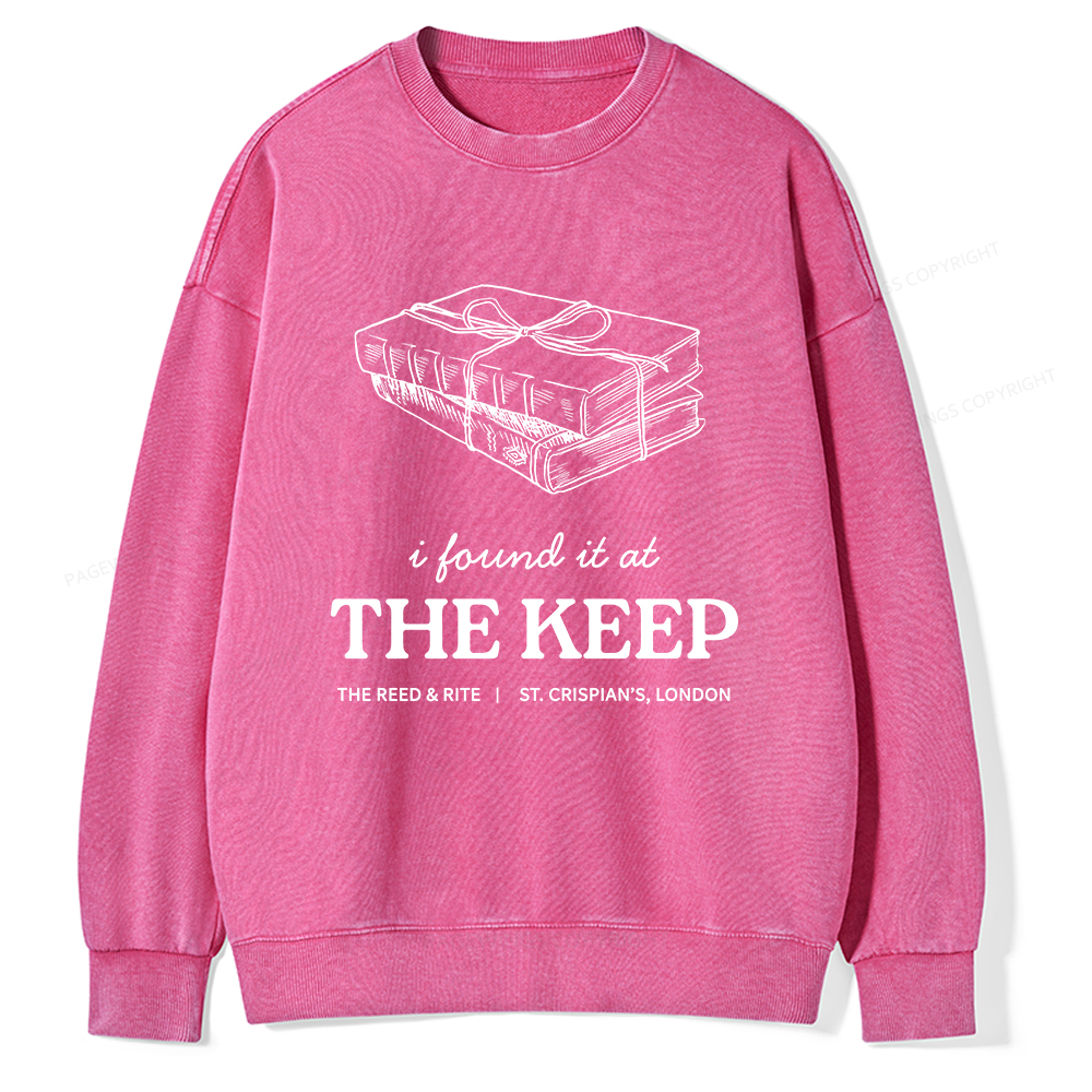 Pagewings The Keep Unisex Washed Sweatshirt
