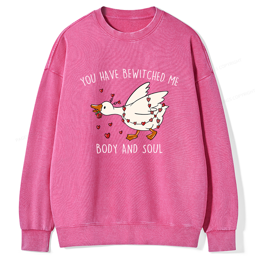 Pagewings You Have Bewitched Me Body And Soul Unisex Washed Sweatshirt