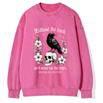 Pagewings Without The Dark Unisex Washed Sweatshirt