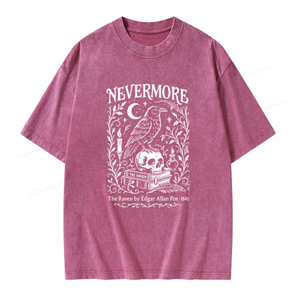 Pagewings Nevermore Unisex Washed T-shirt