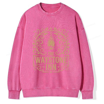 Pagewings The Waystone Inn Unisex Washed Sweatshirt