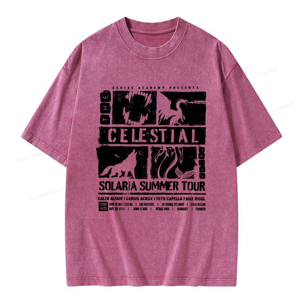 Pagewings The Celestial Heirs Unisex Washed T-shirt