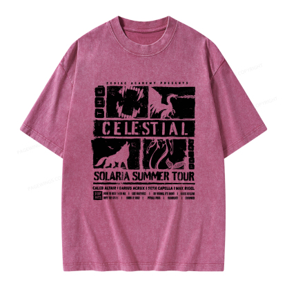 Pagewings The Celestial Heirs Unisex Washed T-shirt