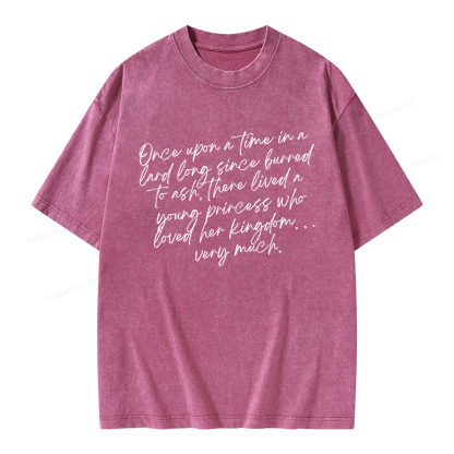 Pagewings Once Upon A Time Unisex Washed T-shirt