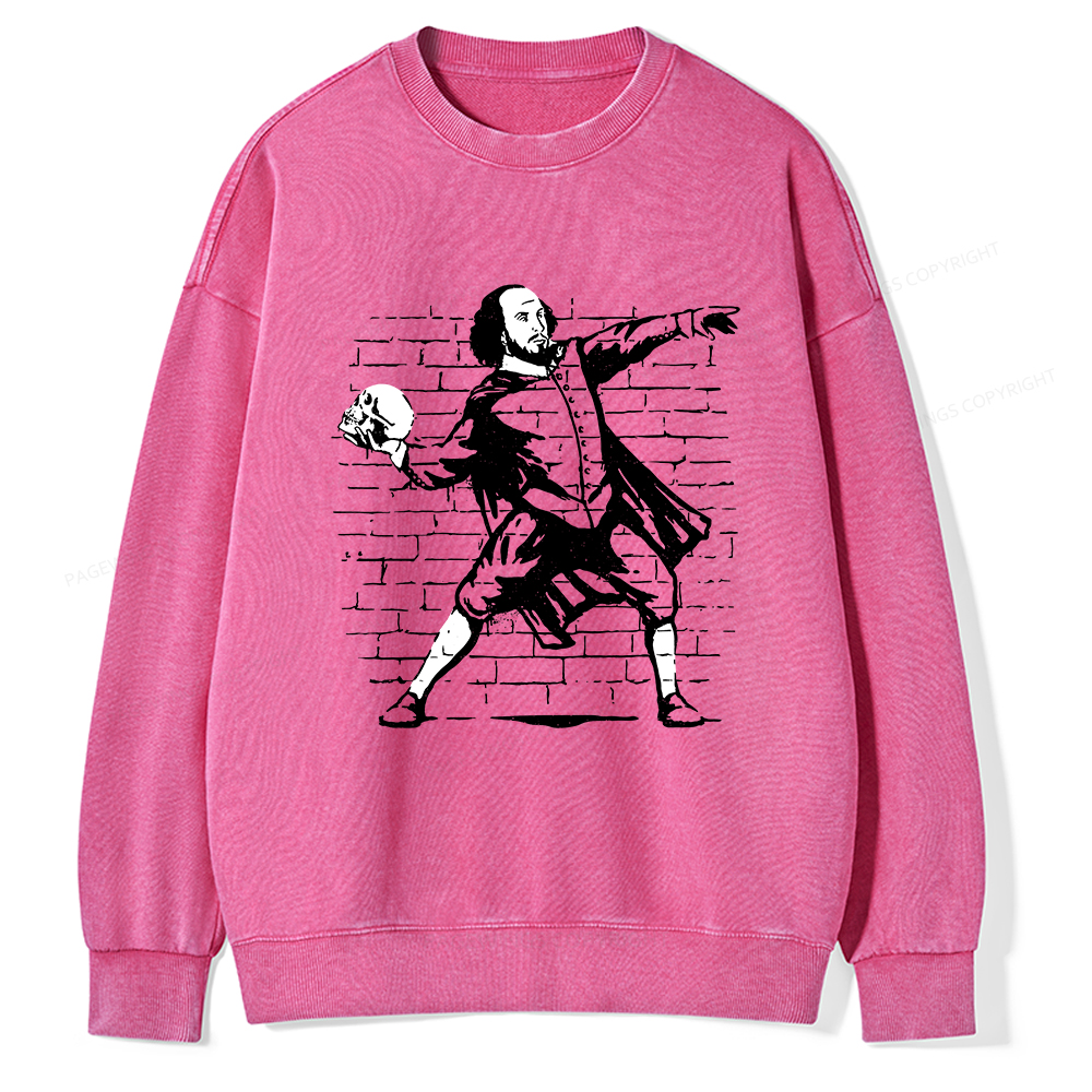 Pagewings The Poet Unisex Washed Sweatshirt