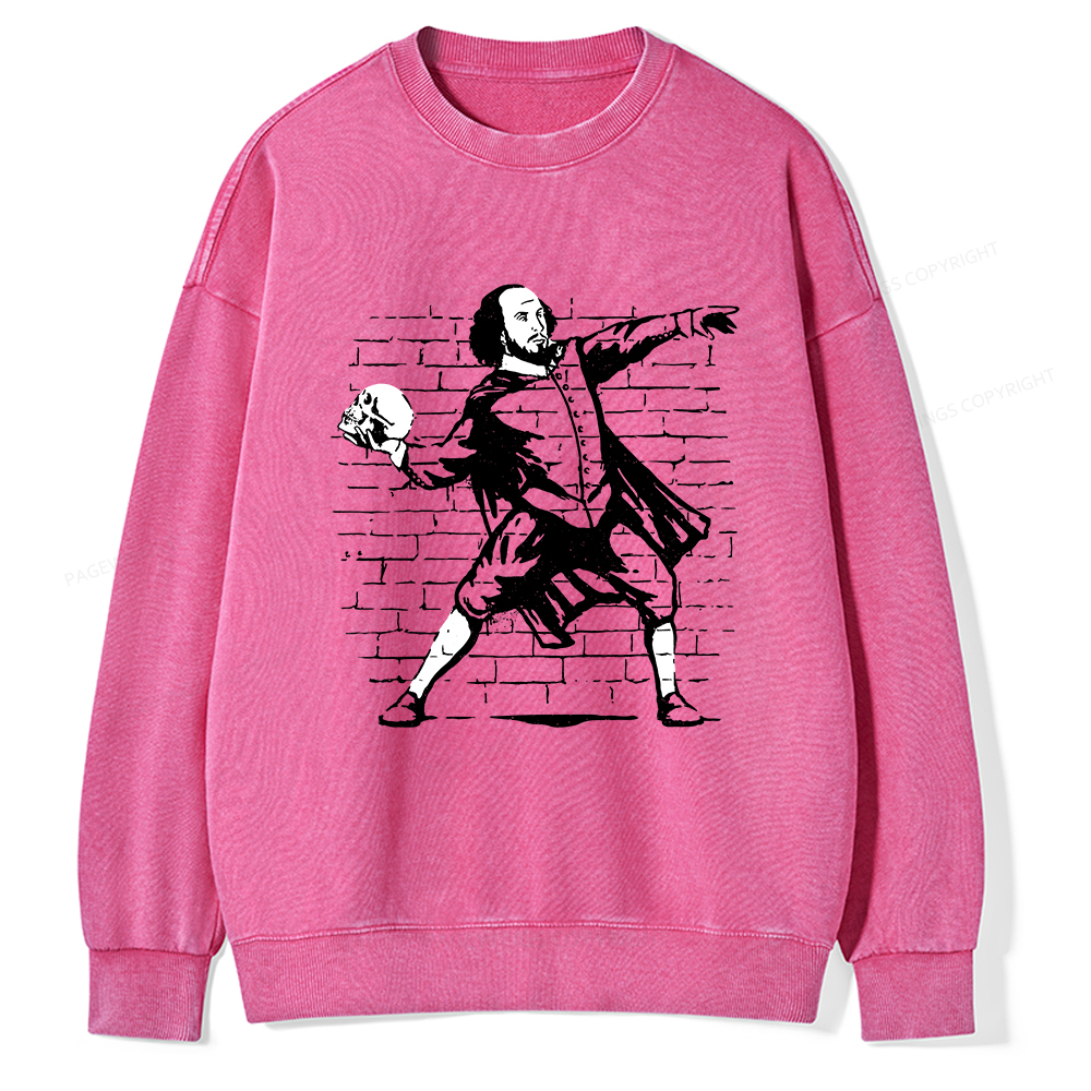 Pagewings The Poet Unisex Washed Sweatshirt