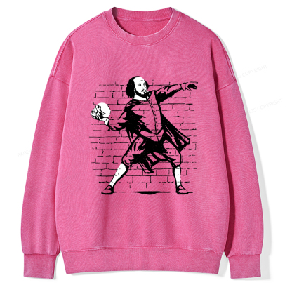 Pagewings The Poet Unisex Washed Sweatshirt