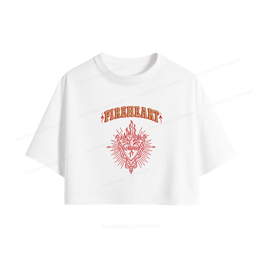 Pagewings Fireheart Women Crop Tops