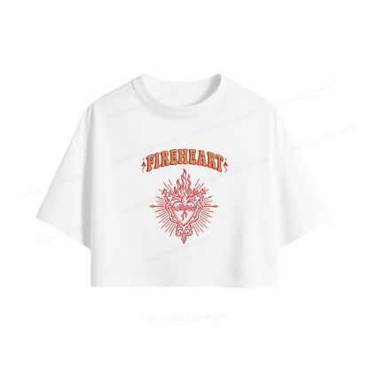 Pagewings Fireheart Women Crop Tops