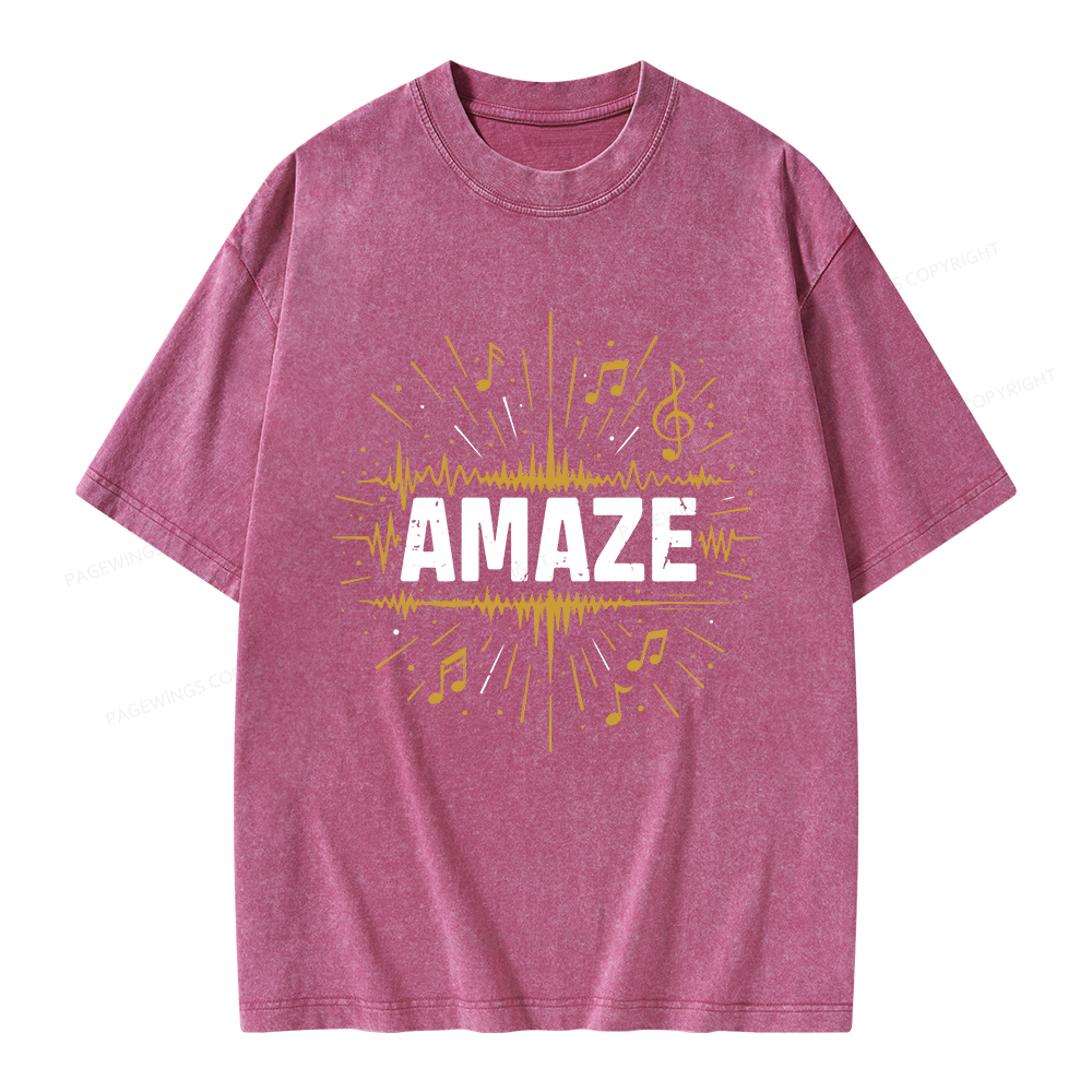 Pagewings Amaze Unisex Washed T-shirt