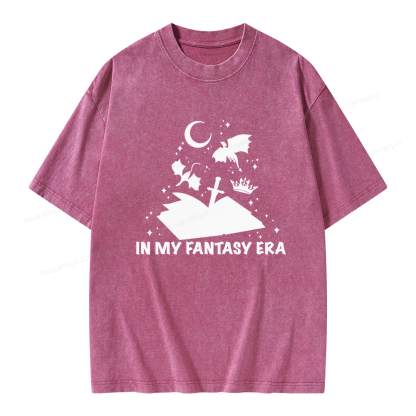Pagewings In My Fantasy Era Unisex Washed T-shirt