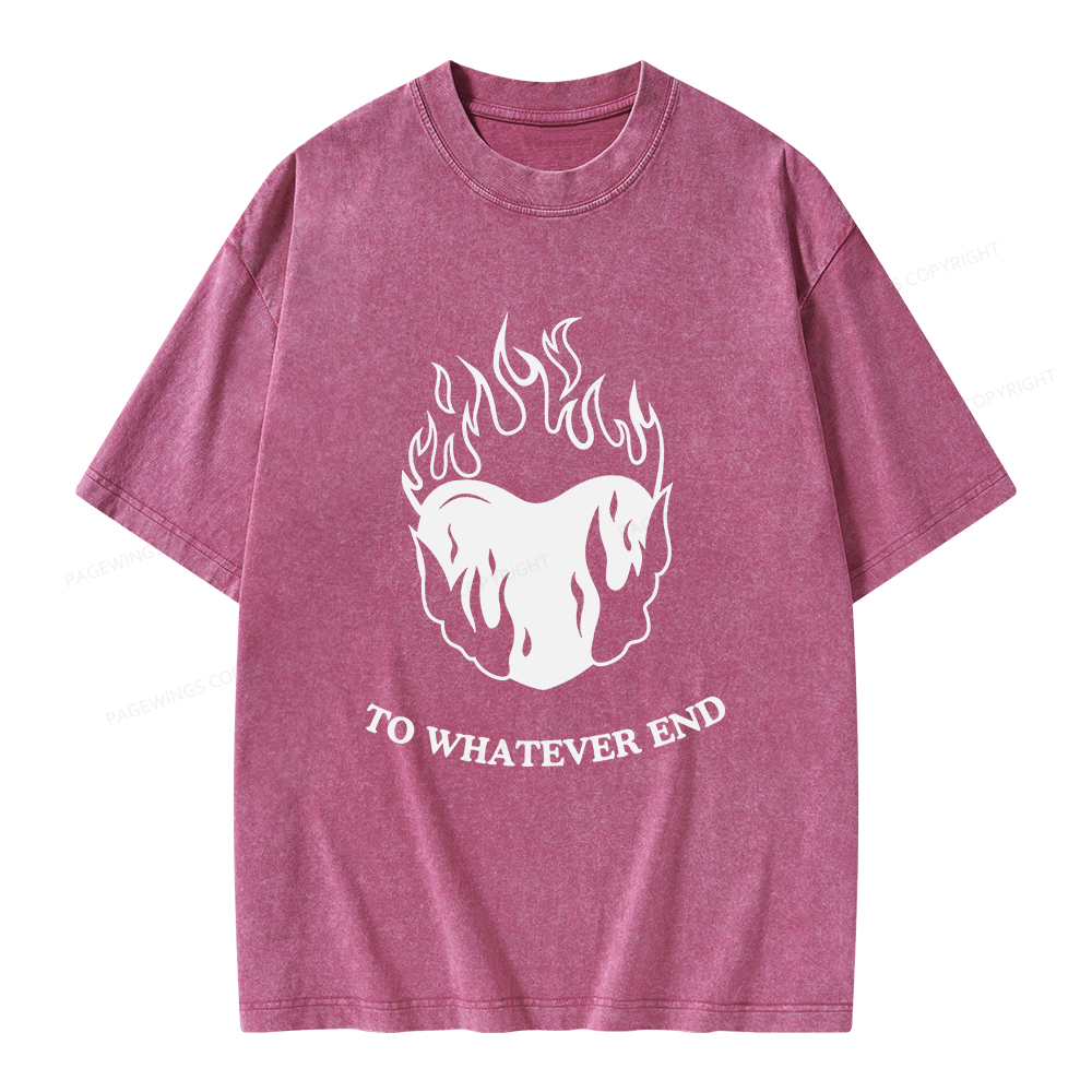 Pagewings Fireheart Unisex Washed T-shirt