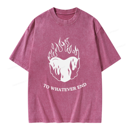 Pagewings Fireheart Unisex Washed T-shirt