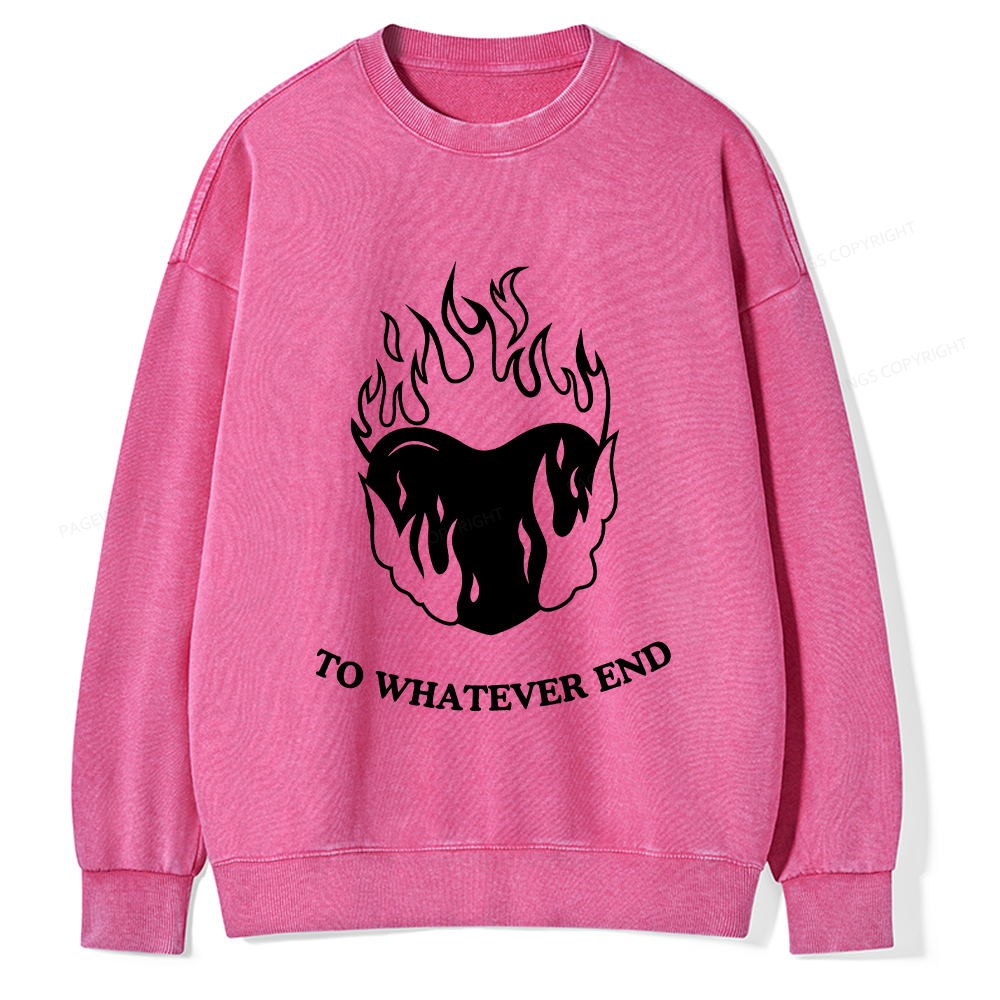 Pagewings Baby Tee Women Unisex Washed Sweatshirt