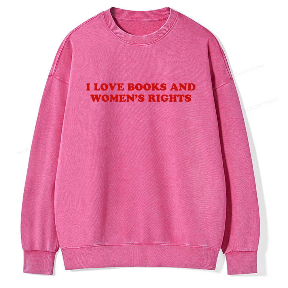 Pagewings Feminism Coquette Aesthetic Baby Unisex Washed Sweatshirt