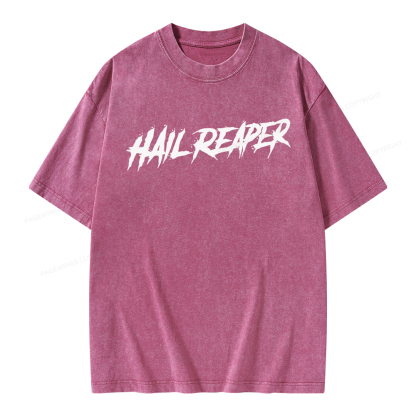 Pagewings Hail Reaper Unisex Washed T-shirt