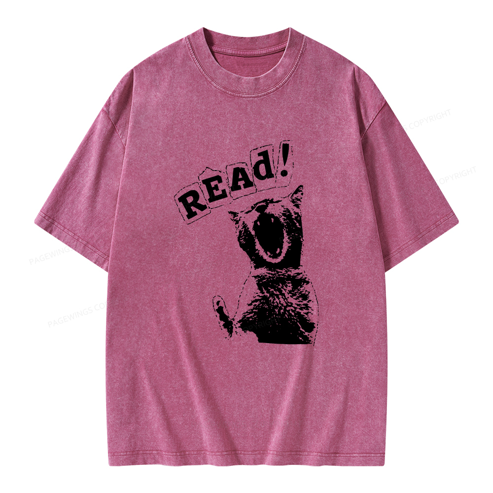 Pagewings Read Unisex Washed T-shirt