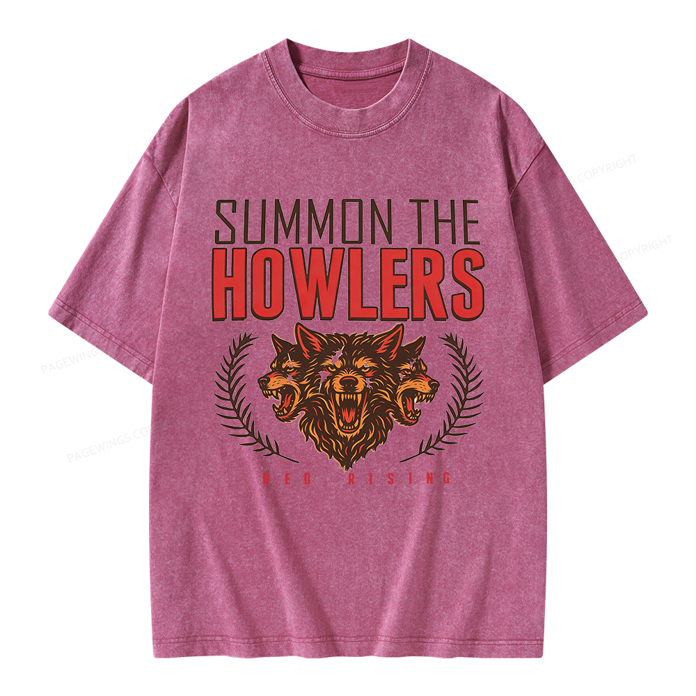 Pagewings Summon the Howlers Unisex Washed T-shirt