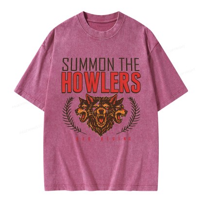 Pagewings Summon the Howlers Unisex Washed T-shirt