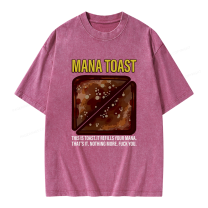 Pagewings Mana Toast Unisex Washed T-shirt
