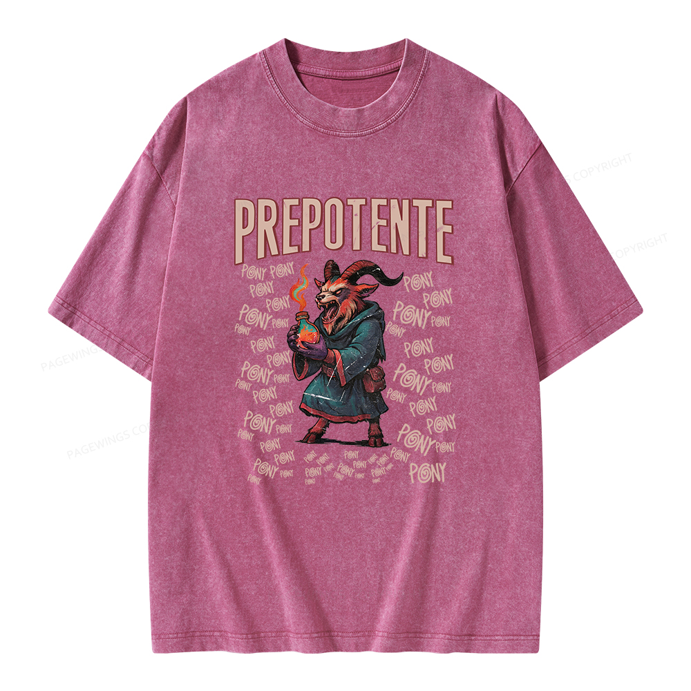 Pagewings Prepotente Unisex Washed T-shirt
