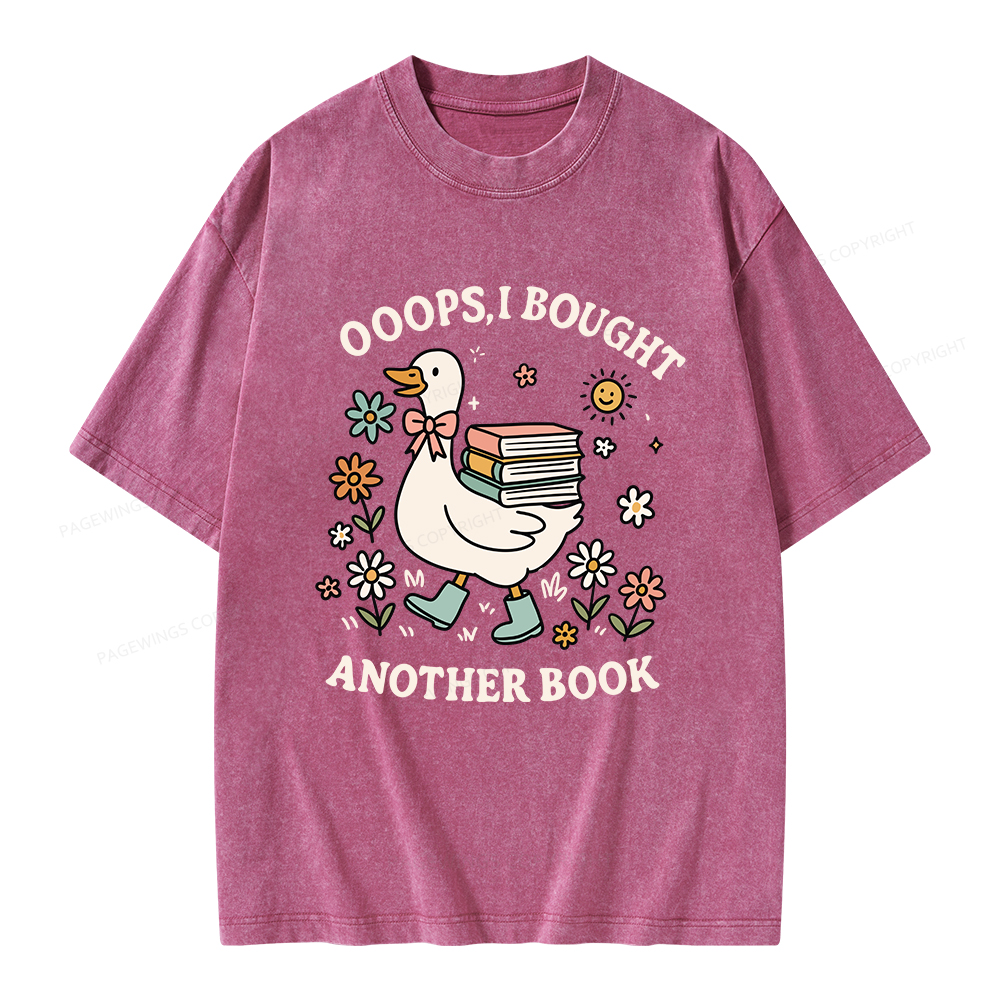 Pagewings Ooops I Bought Another Book Unisex Washed T-shirt
