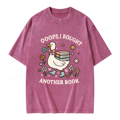 Pagewings Ooops I Bought Another Book Unisex Washed T-shirt