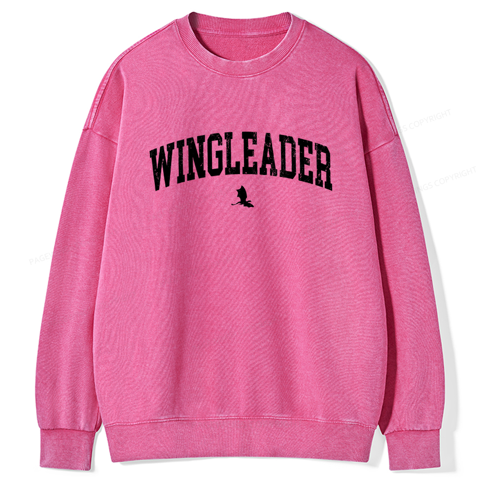 Pagewings Wingleader Unisex Washed Sweatshirt