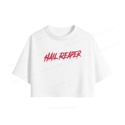 Pagewings Hail Reaper Women Crop Tops