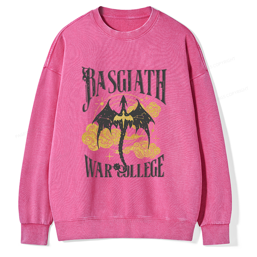 Pagewings Rasgiath Warcollege Unisex Washed Sweatshirt