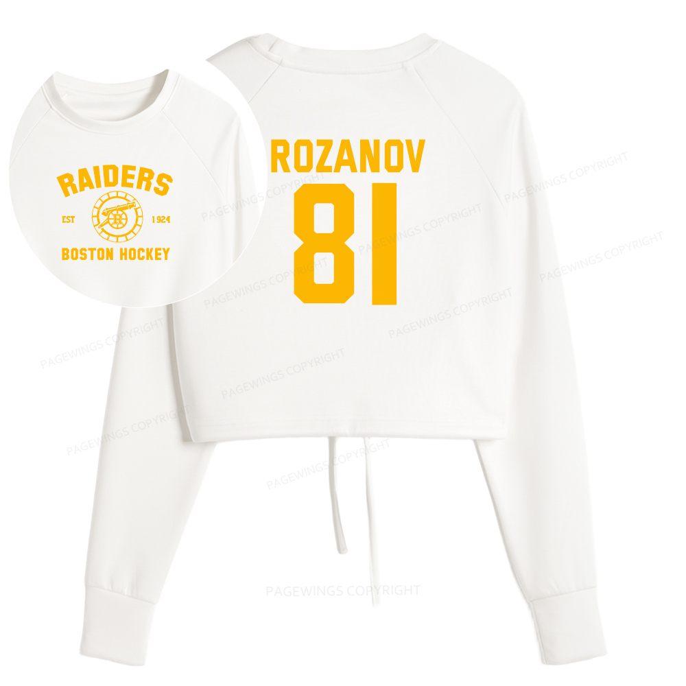 Pagewings Romance Novel Lover Cropped Sweatshirt 