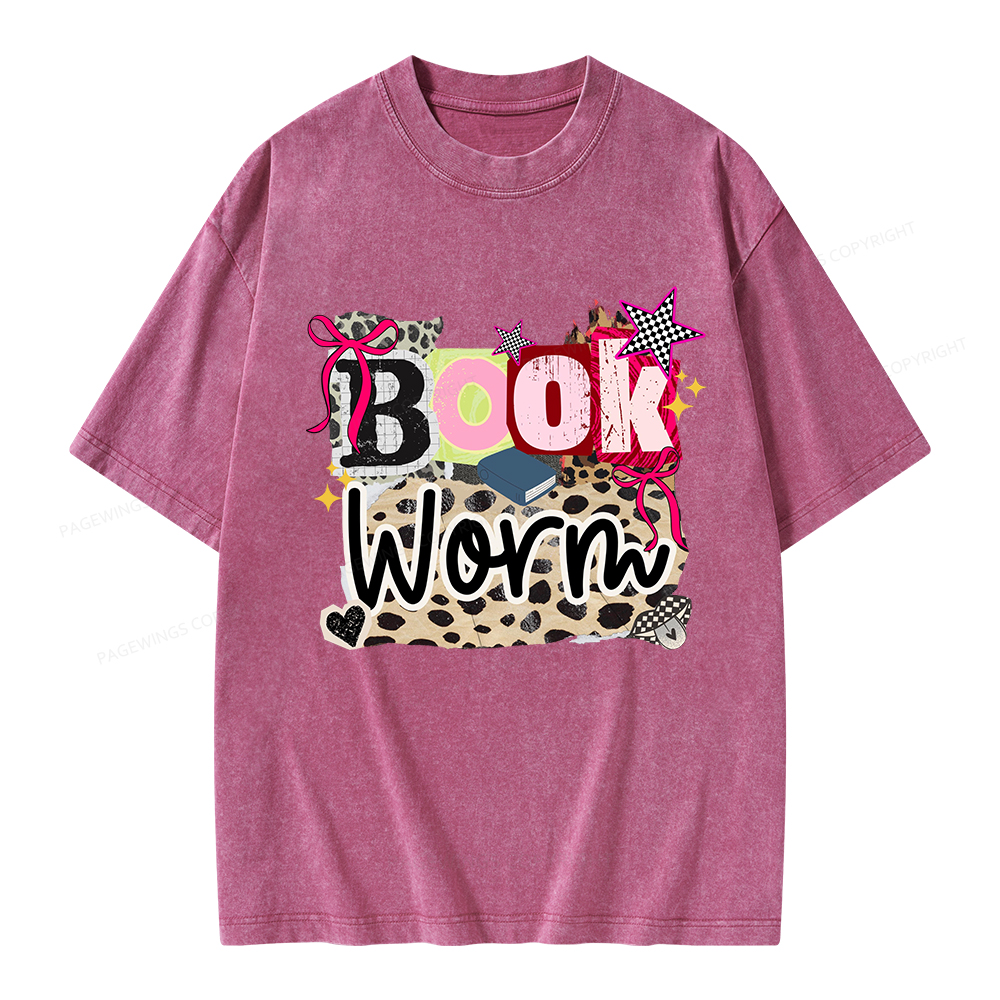 Pagewings Bookworm Unisex Washed T-shirt
