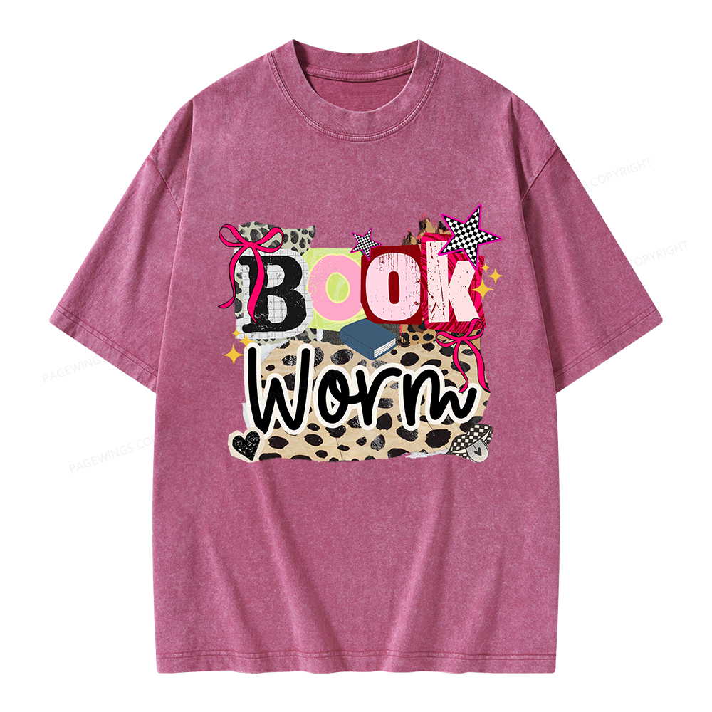 Pagewings Bookworm Unisex Washed T-shirt