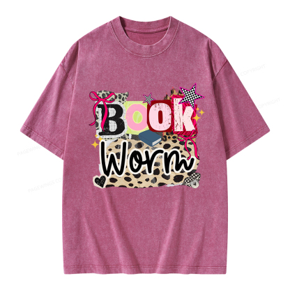 Pagewings Bookworm Unisex Washed T-shirt