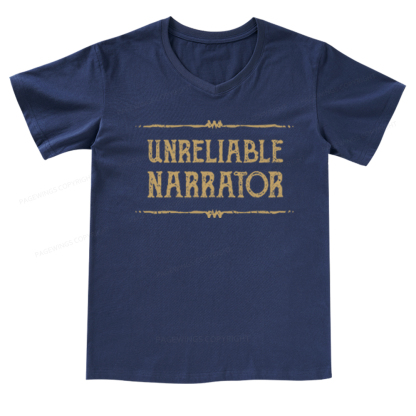 Pagewings Unreliable Narrator V-neck T-shirt
