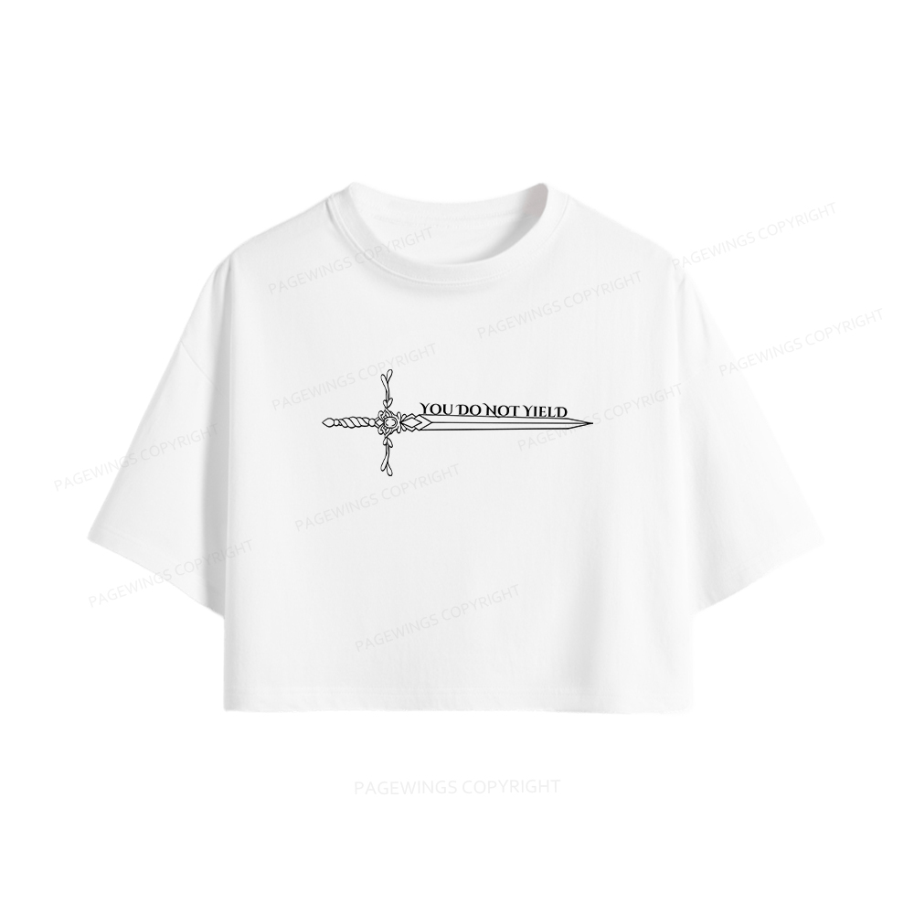 Pagewings You Do Not Yield Women Crop Tops