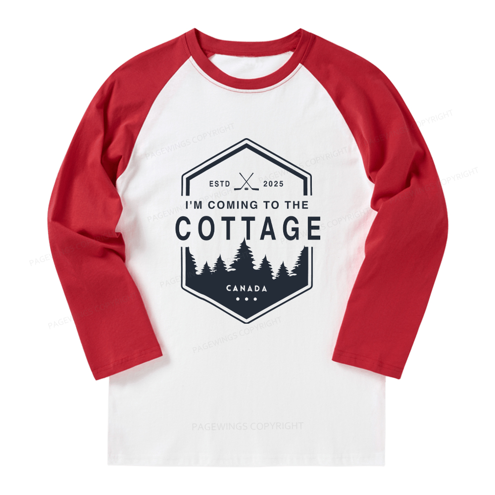 Pagewings Coming To The Cottage Long Sleeve Raglan T-shirt