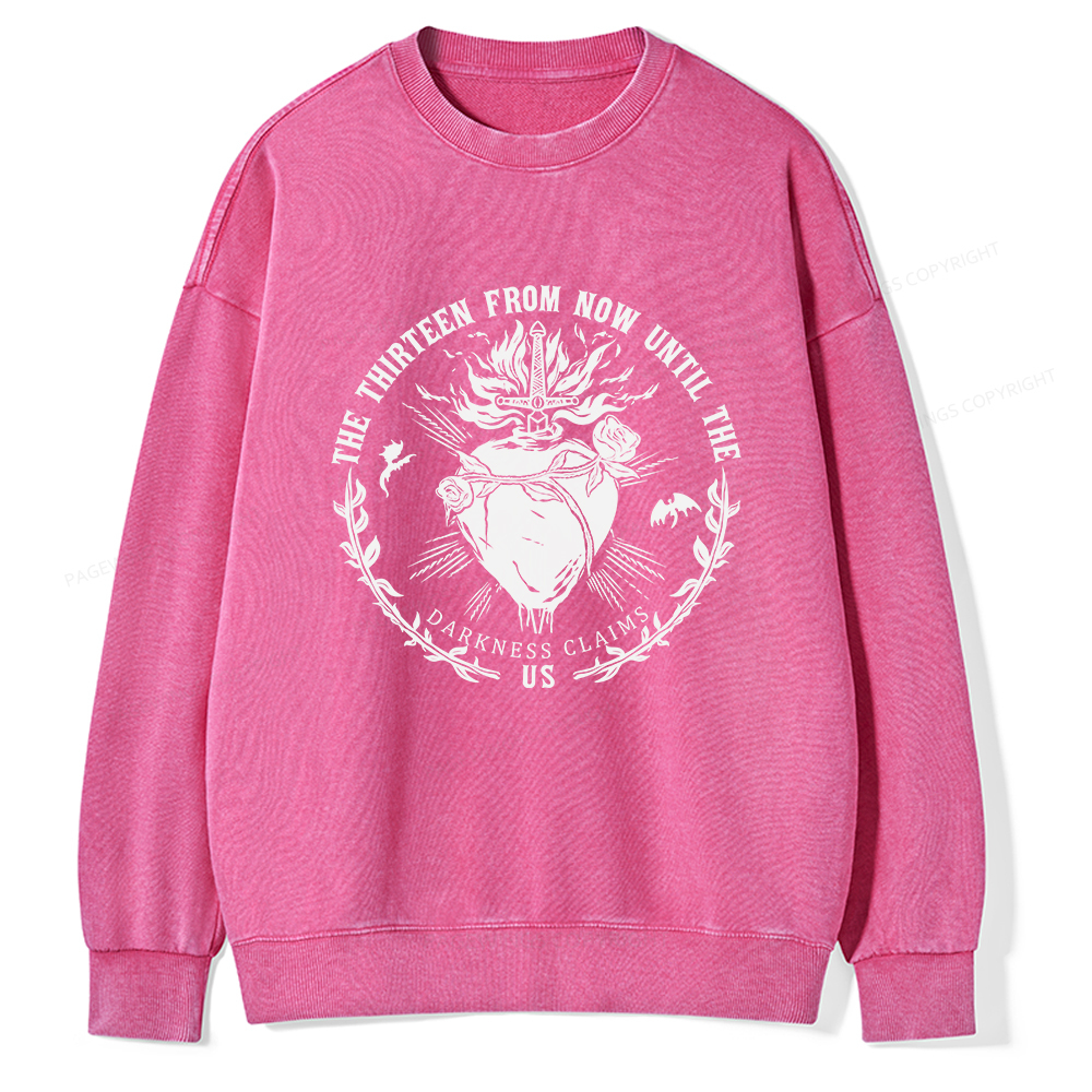 Pagewings The Thirteen Unisex Washed Sweatshirt