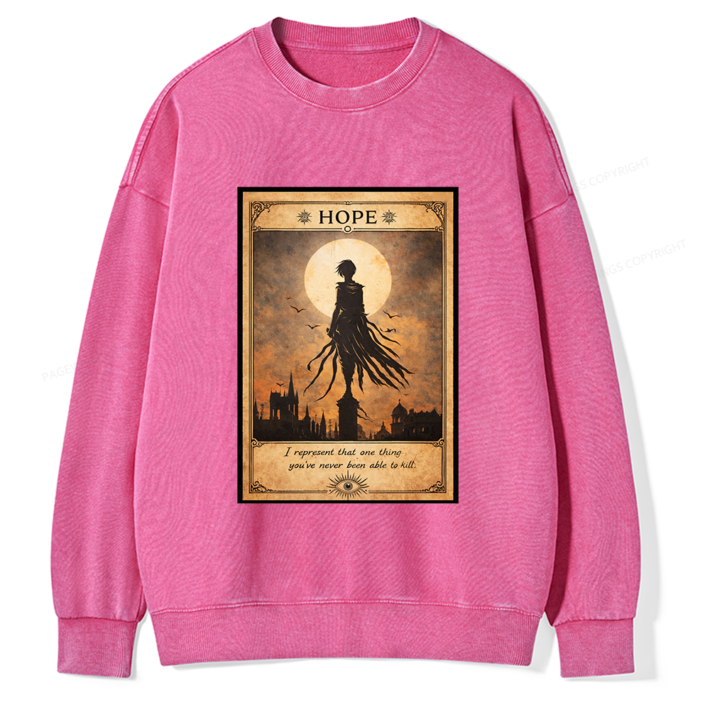 Pagewings Hope Unisex Washed Sweatshirt