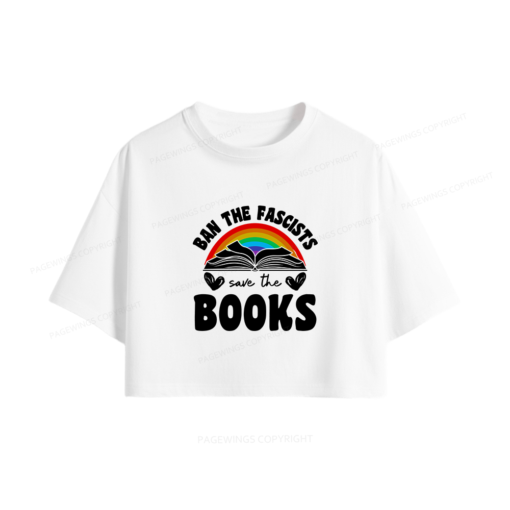 Pagewings Banned books Women Crop Tops