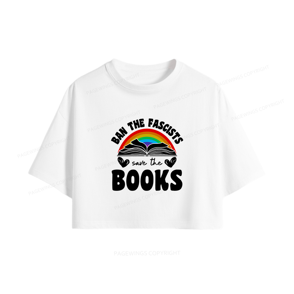 Pagewings Banned books Women Crop Tops