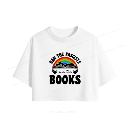 Pagewings Banned books Women Crop Tops
