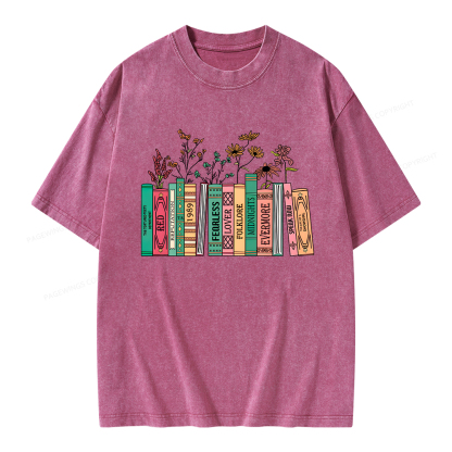 Pagewings Book Lover Unisex Washed T-shirt
