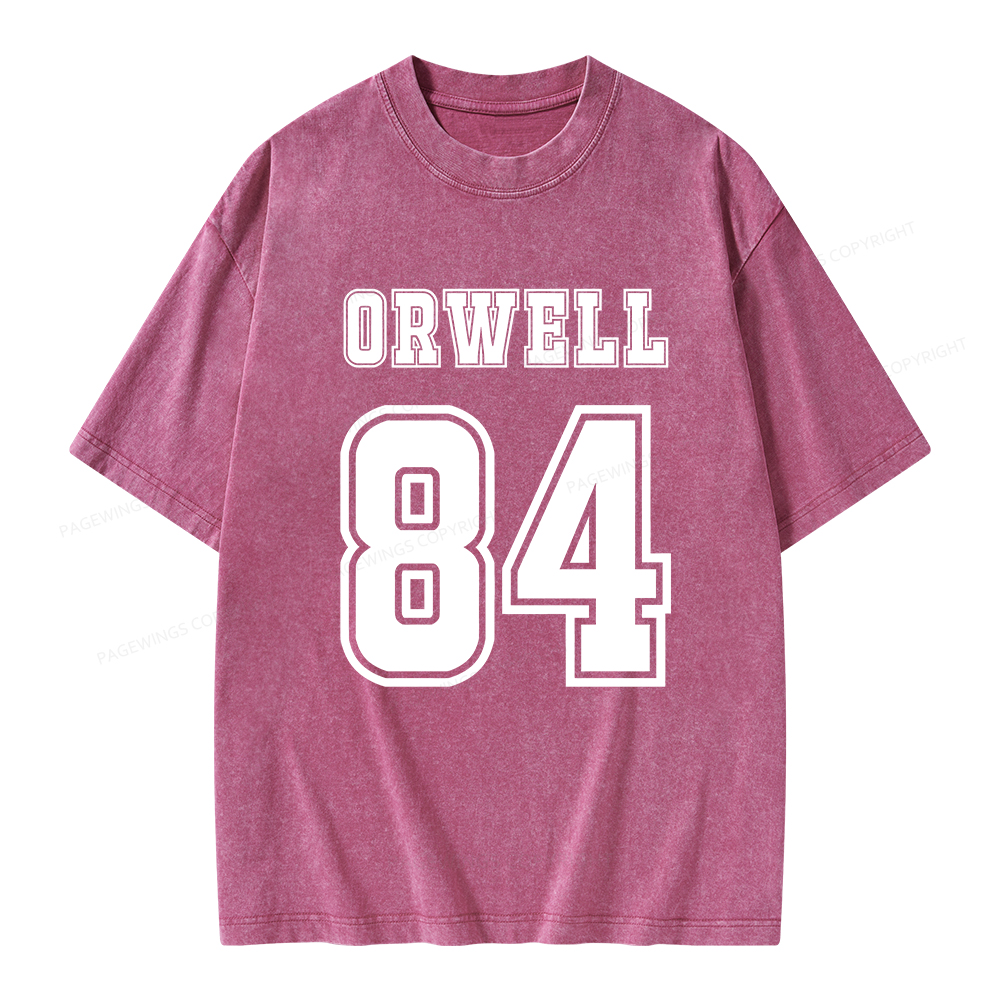 Pagewings Orwell 84 Unisex Washed T-shirt