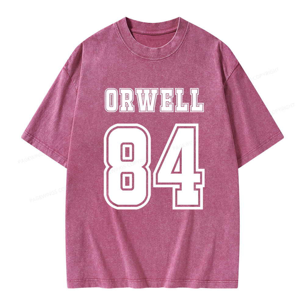Pagewings Orwell 84 Unisex Washed T-shirt
