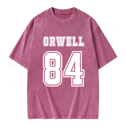 Pagewings Orwell 84 Unisex Washed T-shirt